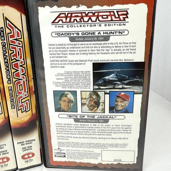 Airwolf VHS Lot The Collector’s Edition Vol 1–10 Incomplete Set 1980s TV Series - Picture 4 of 5
